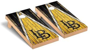 Skip's Garage California State Long Beach 49ers Triangle Cornhole Board Set