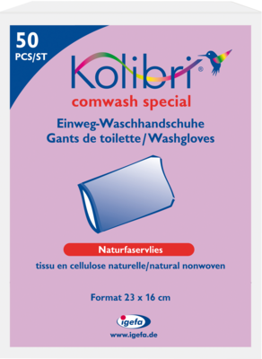 Igefa Handelsgesellschaft mbH&Co.KG KOLIBRI comwash special Waschhandsch.16x24cm weiß 50 St 01855040