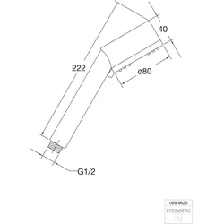 Steinberg Ersatzteil Handbrause dreifach verstellbar, 0999626, 999.626 999626
