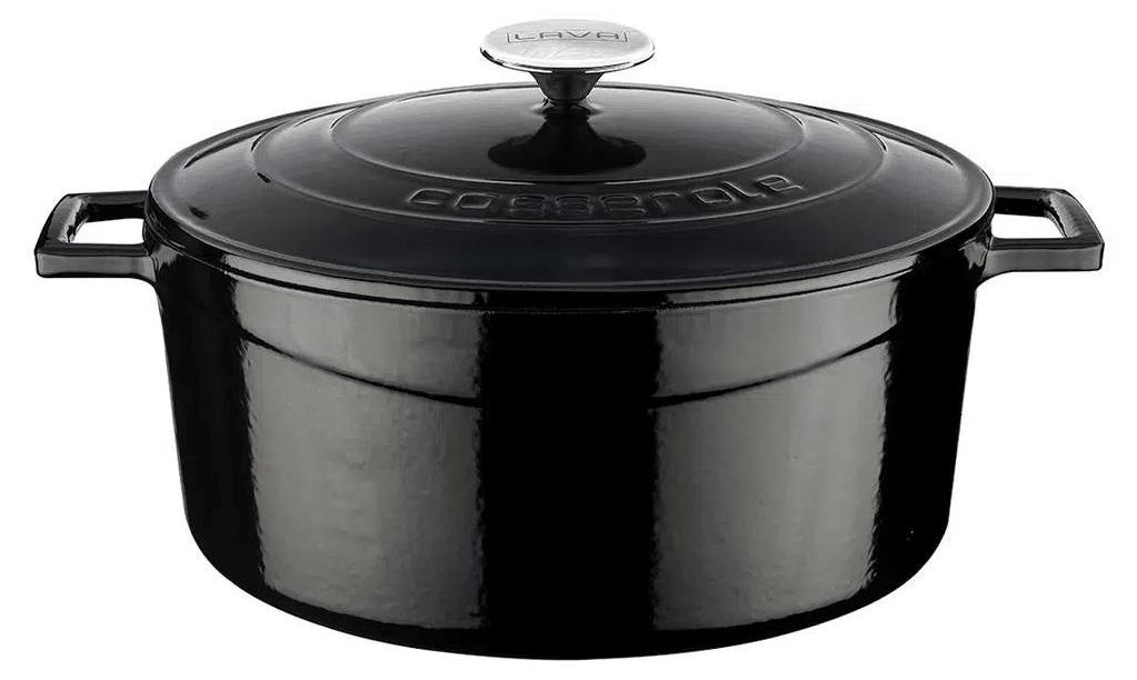 Lava braadpan van gietijzer, zwart, 28 cm, 6,71 liter