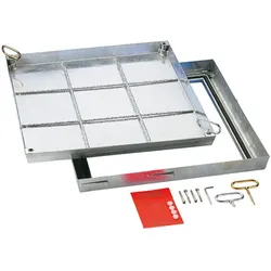HAGO Schachtabdeckung Stahl (Serie BV) BEGEHBAR - 50 x 50 cm