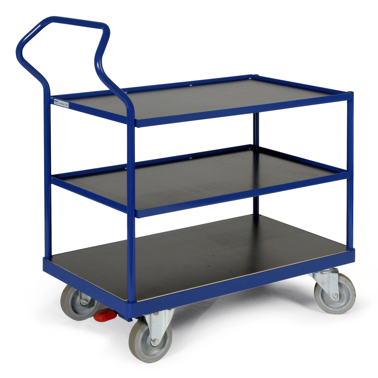 Bakoprotaurus Protaurus ERGOTRUCK-Tischwagen mit 3 Ladeflächen und Schiebebügel 500kg Tragkraft 1000x700mm Bordleiste oben