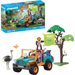 playmobil Spielset Animals & Friends 71854, ab 4 Jahre, Bunter Geländewagen, 49 Teile