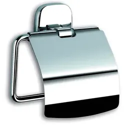 Toilettenpapierspender Simex Bright Zink poliert Halterung mit Abdeckung, zur Wandmontage, für 1 Rolle