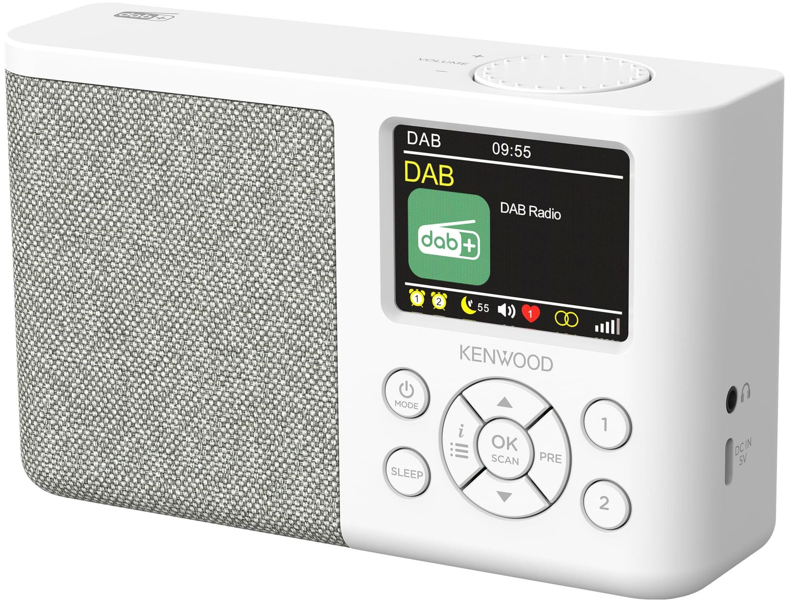 Kenwood CR-M33DAB radio met DAB+ en CD-speler, wit