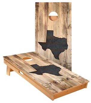 Skip's Garage Texas Rustic Cornhole Boards