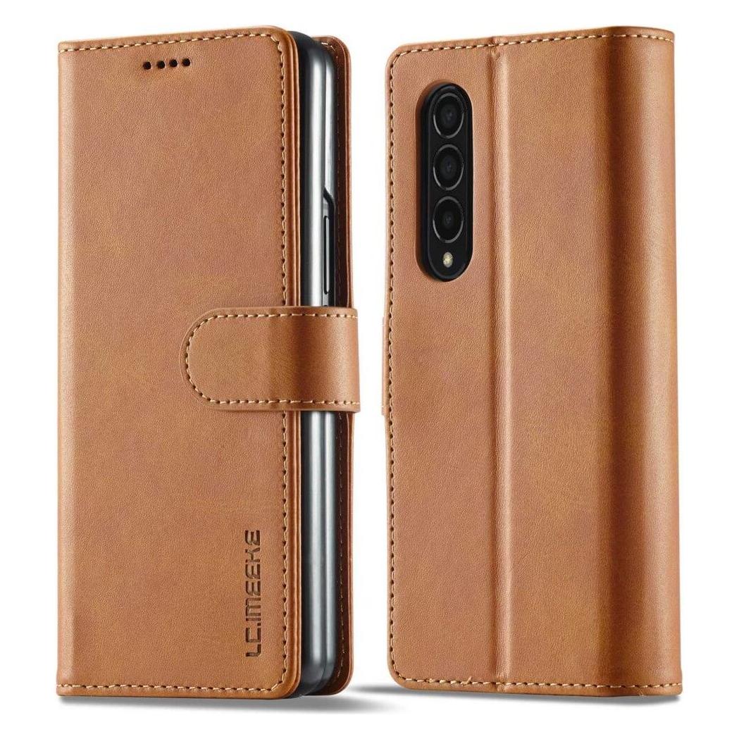 Cover-Discount Galaxy Z Fold4 5G - Leder Etui Hülle beige (Samsung Galaxy Z Fold4) (660102139D)