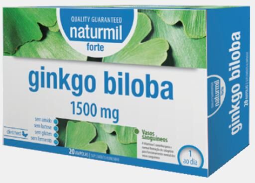 NATURMIL GINKGO BILOBA FORTE 1500mg 20 AMPOLAS