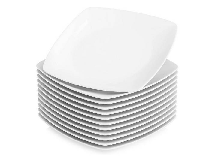 LuxusKollektion Teller-Set Speiseteller Porzellan Flachteller 12er Set 12 Teilig Speiseteller