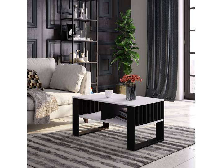 Couchtisch Tische Ablagefläche, Maße: 92x53x45 cm, ABS-Kanten