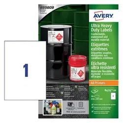 Avery, Etiketten, ETICHTESLIN 210X297 LASERINK 50FF