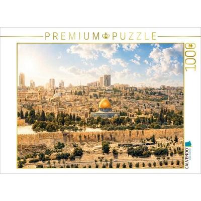CALVENDO Puzzle Jerusalem Blick vom Ölberg | 1000 Teile Lege-Größe 64x48cm Foto-Puzzle für glückliche Stunden