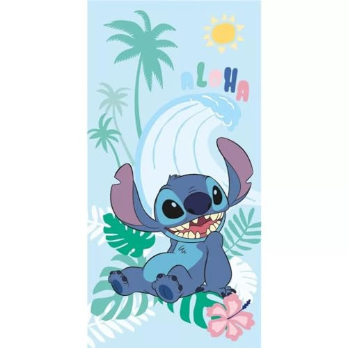 Disney Lilo & Stitch Aloha strandlaken van katoen, 70 x 140 cm