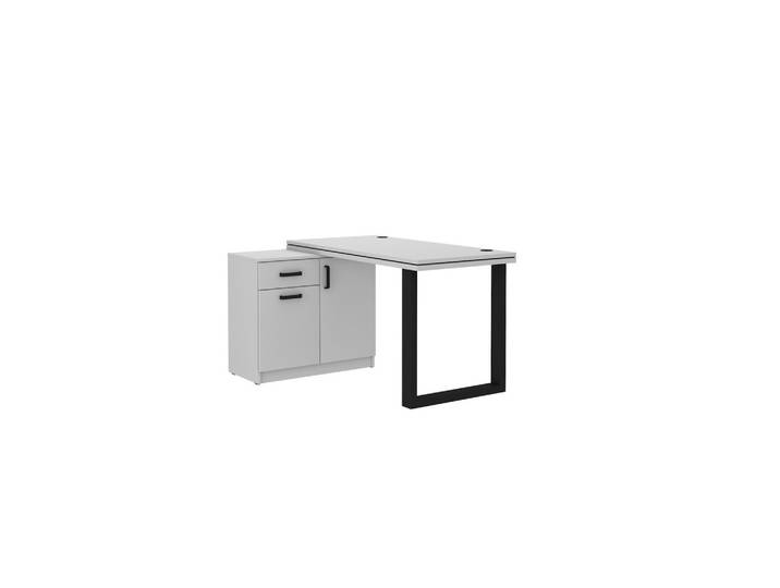 SCHREIBTISCH MALTESA 138x67x78,1 cm Bürotisch Computertisch, Grau