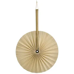 Chic Antique Fächer Bambus Wanddekoration, H49 x Ø32 cm, natur