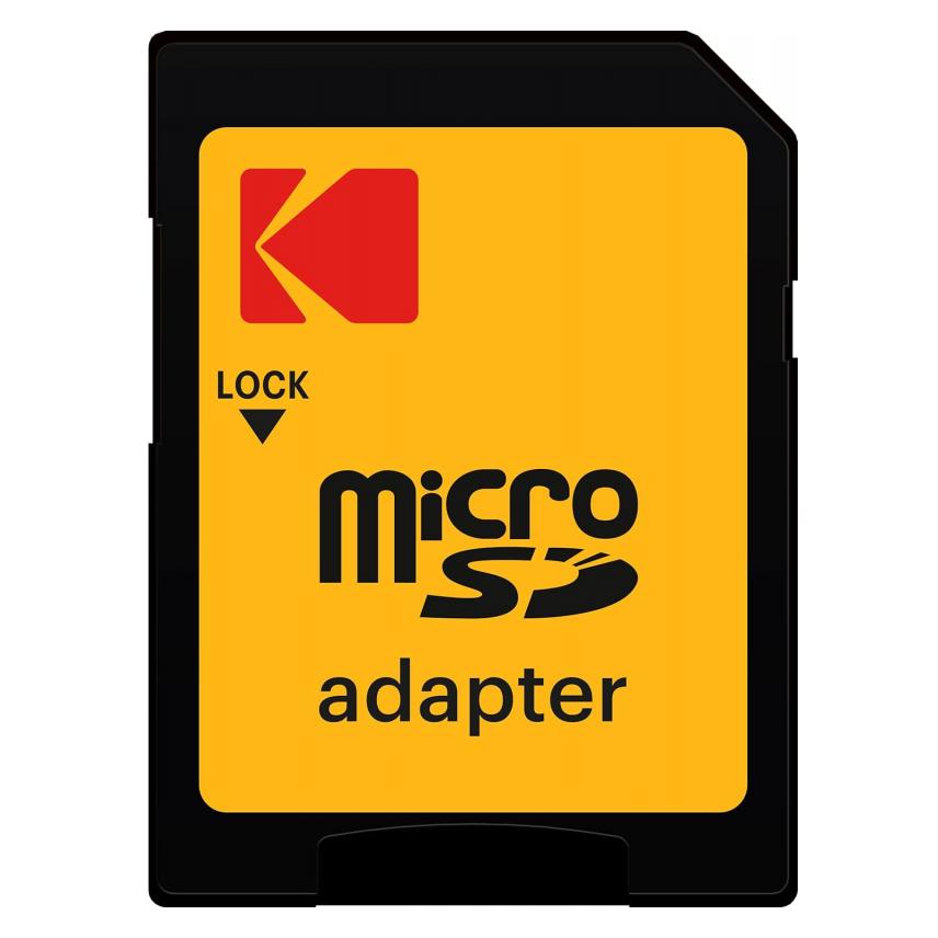 Kodak SD MICRO 128GB CL10 UHS-I U3 V30 A1 ULTRA CON ADATTATORE (128 GB, microSDXC, U3, UHS-I) (EKMSDM128GXC10)