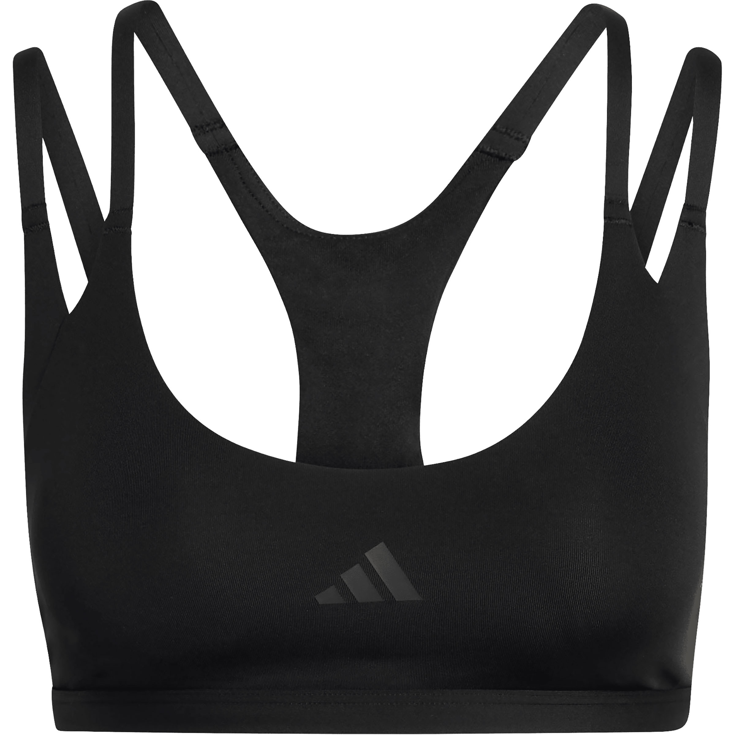 adidas Optime Workout Strappy Light Support Sport BH Damen Sport-BHs schwarz Größe XS Laufen | Yoga Elastisch