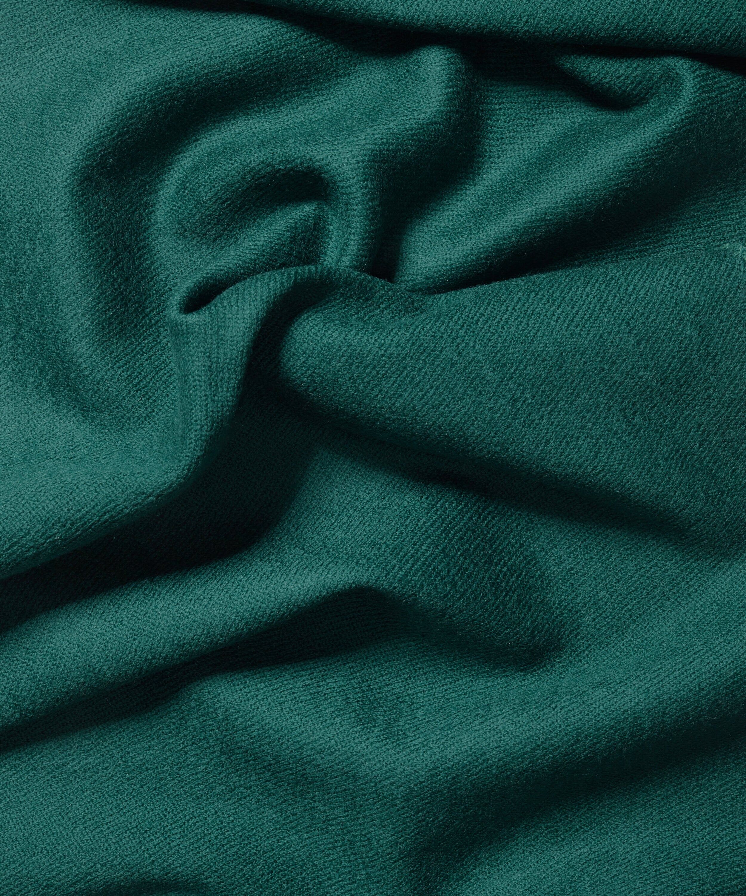 Schal FALKE "FALKE Schal", Kinder, Gr. onesize, peacock (7373), Modetücher Schal