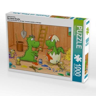 CALVENDO Puzzle Ein Motiv aus dem Kalender Der kleine Drache 1000 Teile Puzzle quer | 1000 Teile Lege-Größe 64 × 48 cm Foto-Puzzle für glückliche