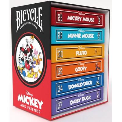 Bicycle Disney Mickey & Friends Box Set - 6 Decks (Designer Spielkarten, Poker, Skat, ...)