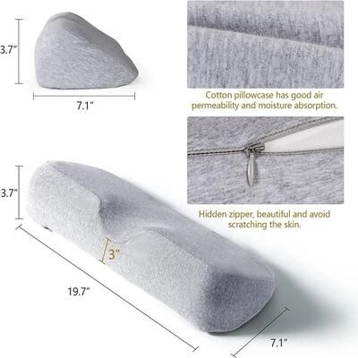 Uplifted Goods Premium Contour Memory Foam Cervical Pillow light Grey