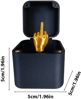Inspire Picks Middle Finger Surprise Box Funny Gag Gift Desk Decoration & Prank Toy 1 Pc