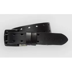 Volcom Two Spike Leather Gürtel black Gr. 34