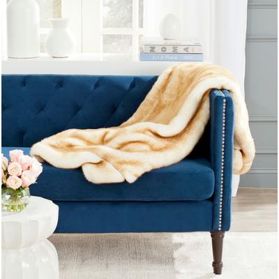 SAFAVIEH Synthetic Fox 50 x 60 Inch Light Throw