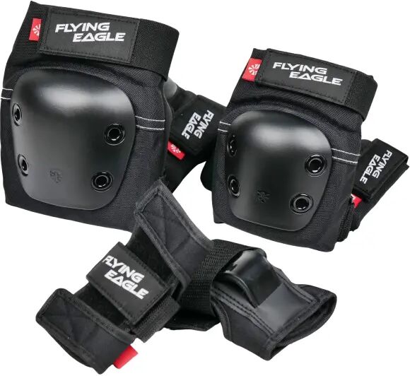 Protektoren Set Kinder FlyingEagle Valiant (M - Schwarz)