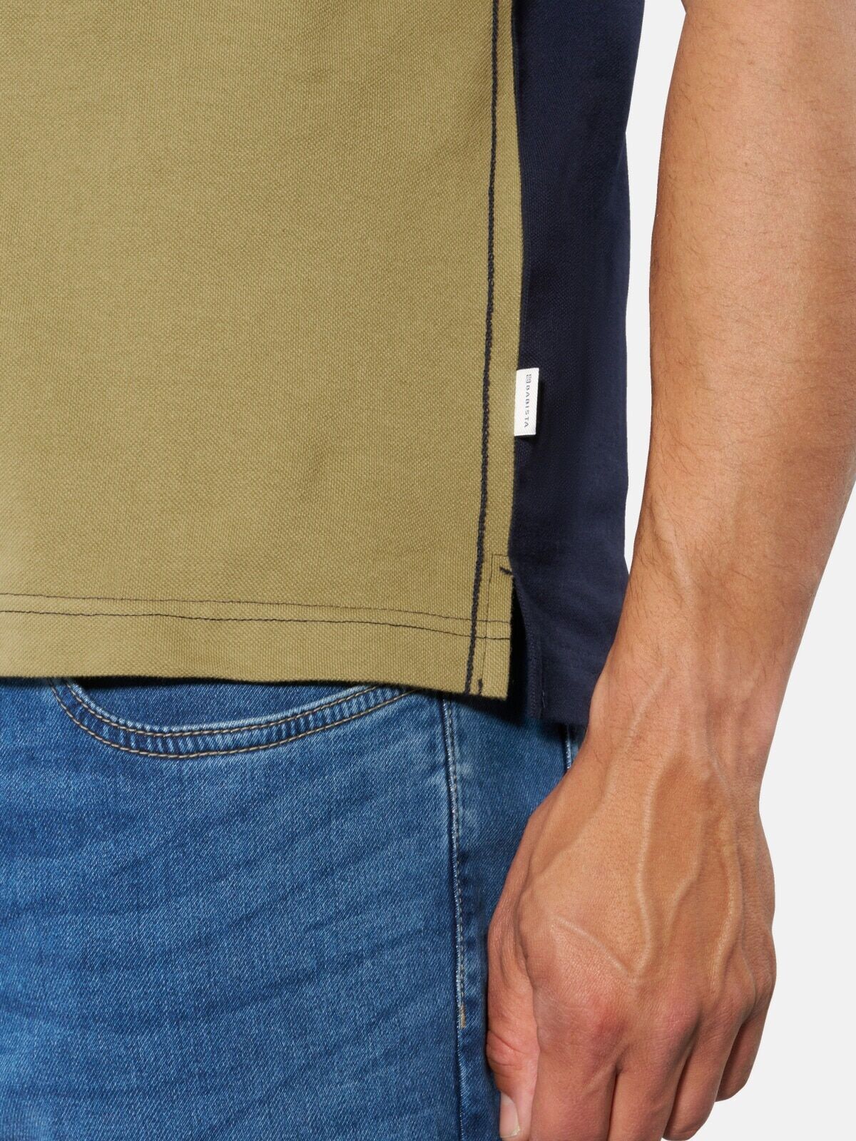 Poloshirt BABISTA "Poloshirt IMPRESSIVO", Herren, Gr. L, grün (khaki), Shirts Poloshirt