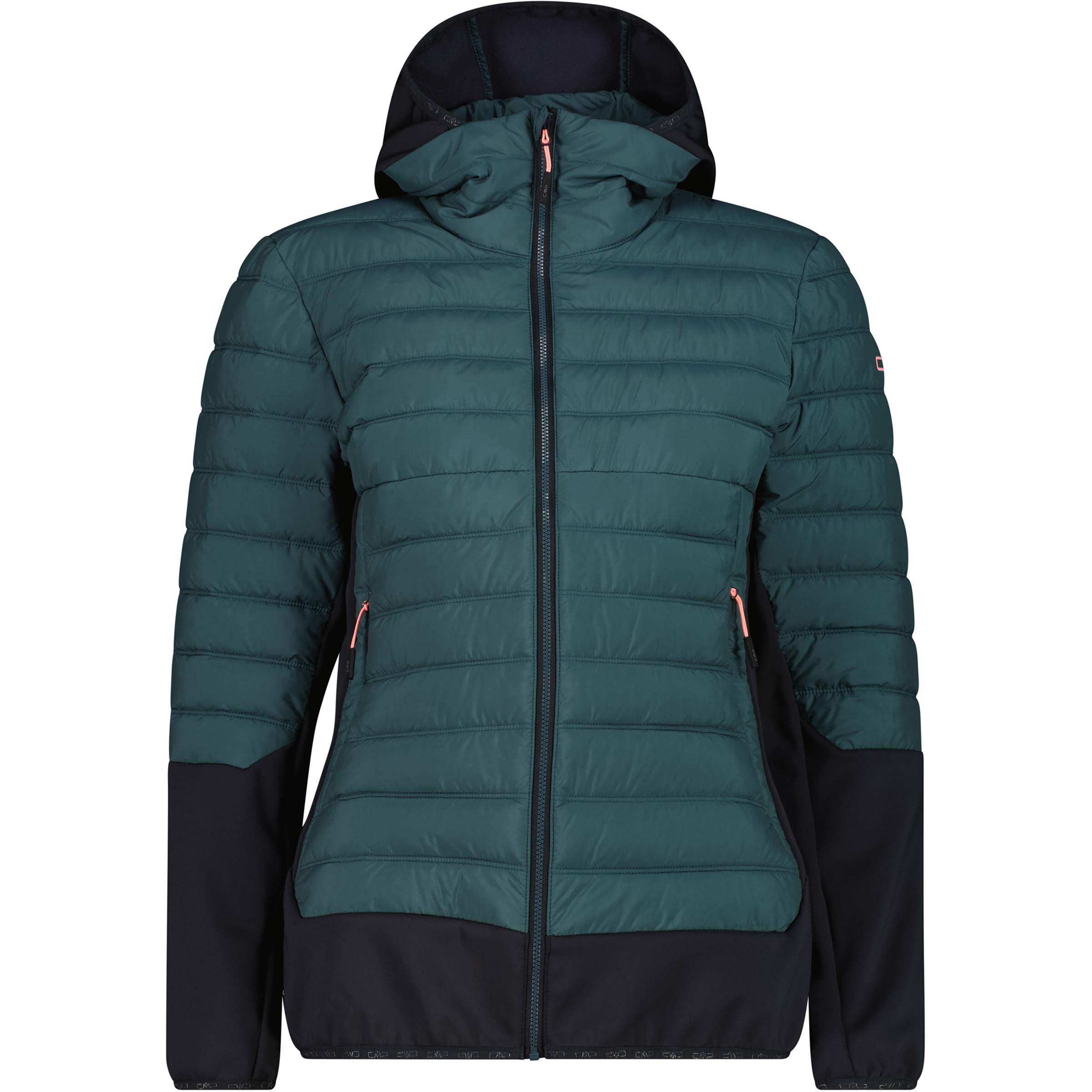 CMP Hybrid Damen Isolationsjacke schwarz Größe M Trekking Wasserabweisend Wasserabweisend