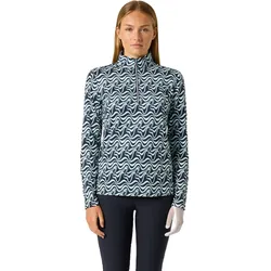 Daily Sports Layer Print Peached Half Neck, navy/weiß/grün