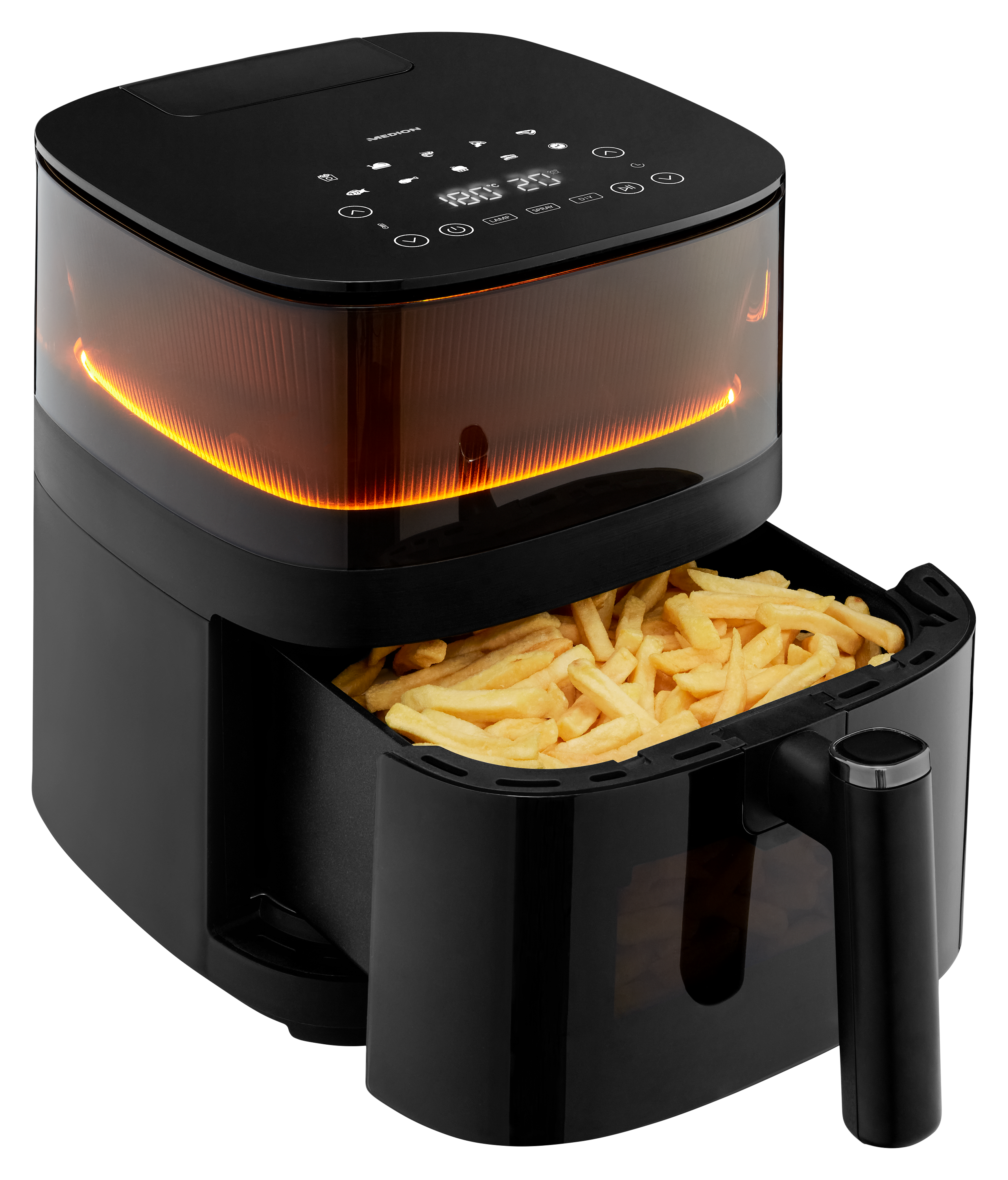 Medion MD 11780 X10 XL-Heißluftfritteuse 5 l, schwarz 50079114