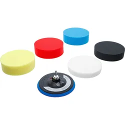 BGS 74379 Satz Polierschwamm Polierschwämme Ø 150mm 6 teilig