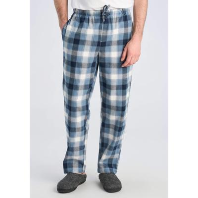 Pyjamahose LINDBERGH "Pyjamahose Comfort Fit", Herren, Gr. L, blau, Obermaterial: 100% Baumwolle, kariert, bequem, Hosen Pyjamahose