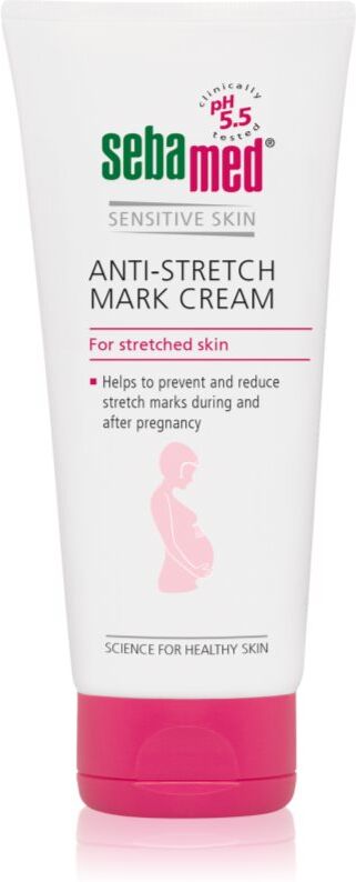 Sebamed Anti-Stretch Mark Cream Körpercreme reduziert und beugt Schwangerschaftsstreifen vor 200 ml