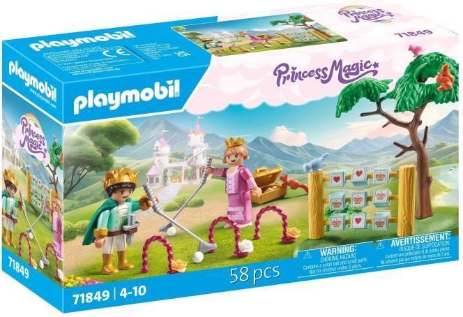 Playmobil Koninklijk tuinplezier met kinderen 71849 inclusief accessoires, croquetspel en Tic-Tac-Toe