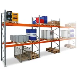 PROREGAL Palettenregal | Super-Tall | HxBxT 550x1123x110cm| Fachlast 2000 kg | 2-Ebenen | Grundfeld