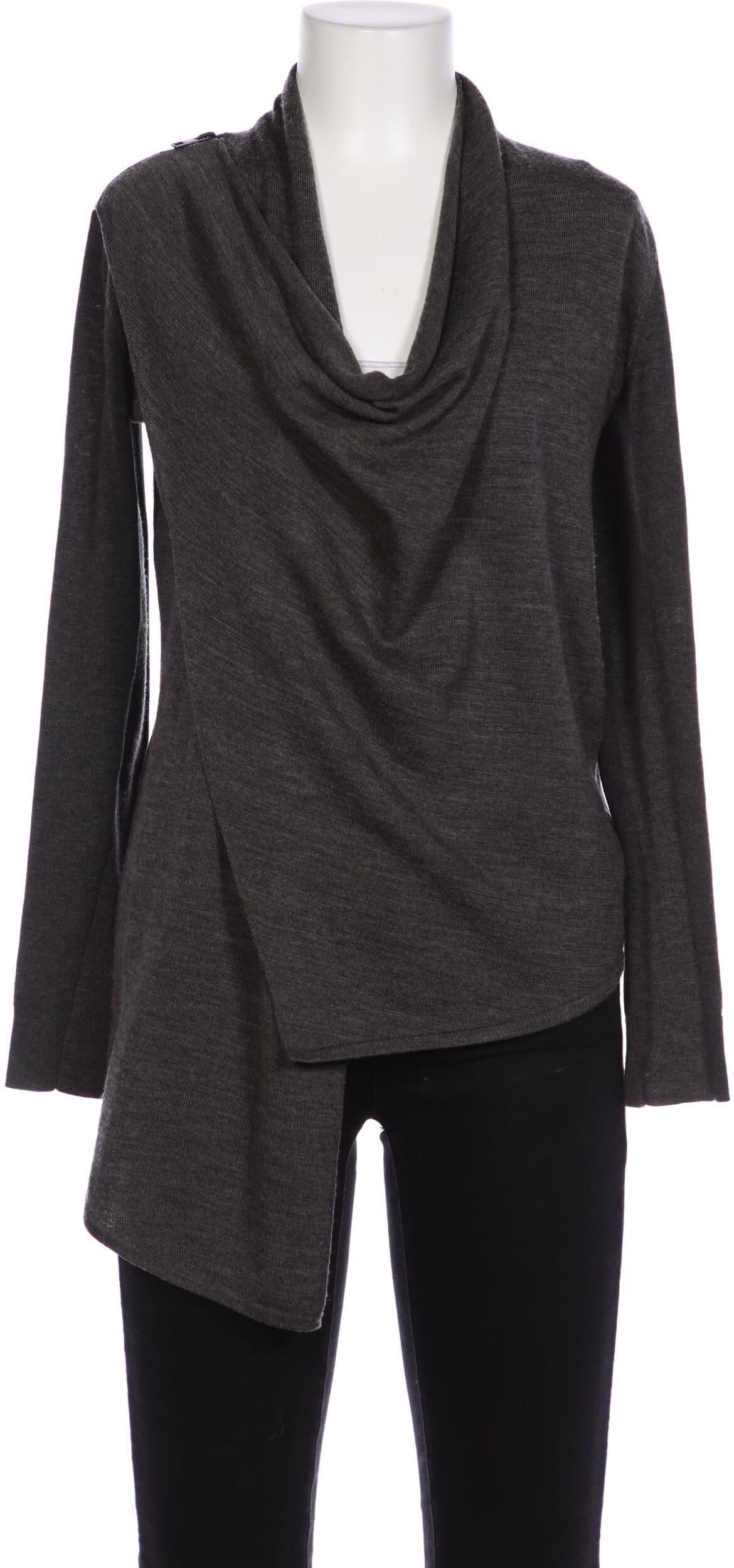 All Saints Damen Strickjacke, Grau, Gr. EU 34, Baumwolle - Second Hand