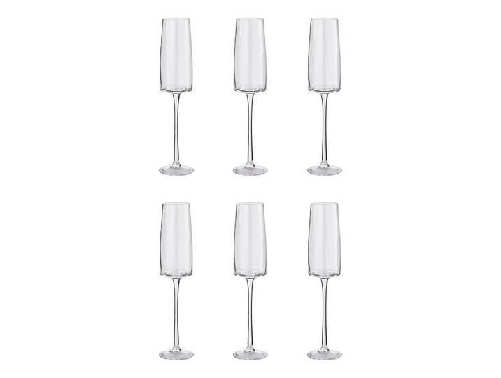 Butlers Sektgläser (6er Set) Serena 210 ml, Transparent, Glas, Gläser, Champagnergläser & Sektgläser