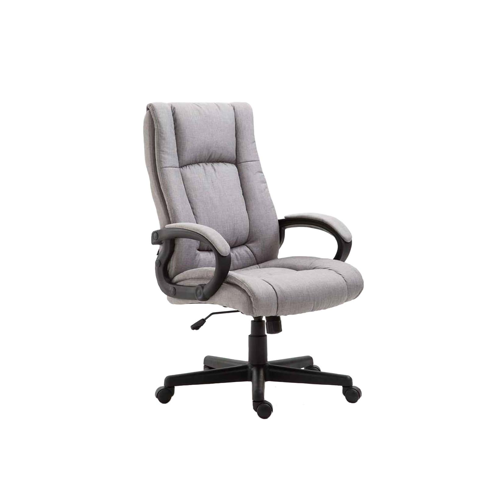 CLP Bürostuhl ergonomisch mit Rollen und Höhenverstellung, Chefsessel höhenverstellbar und Wippfunktion, rückenschonend, Drehstuhl Sparta