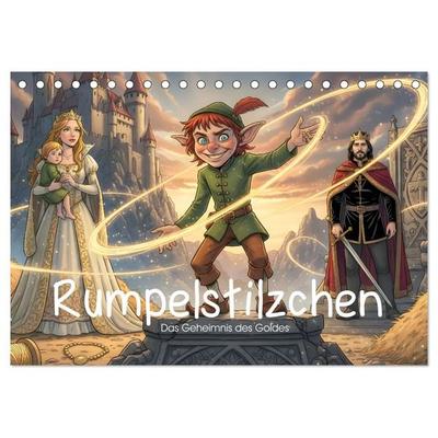 Rumpelstilzchen – Das Geheimnis des Goldes (Tischkalender 2027 DIN A5 quer), CALVENDO Monatskalender