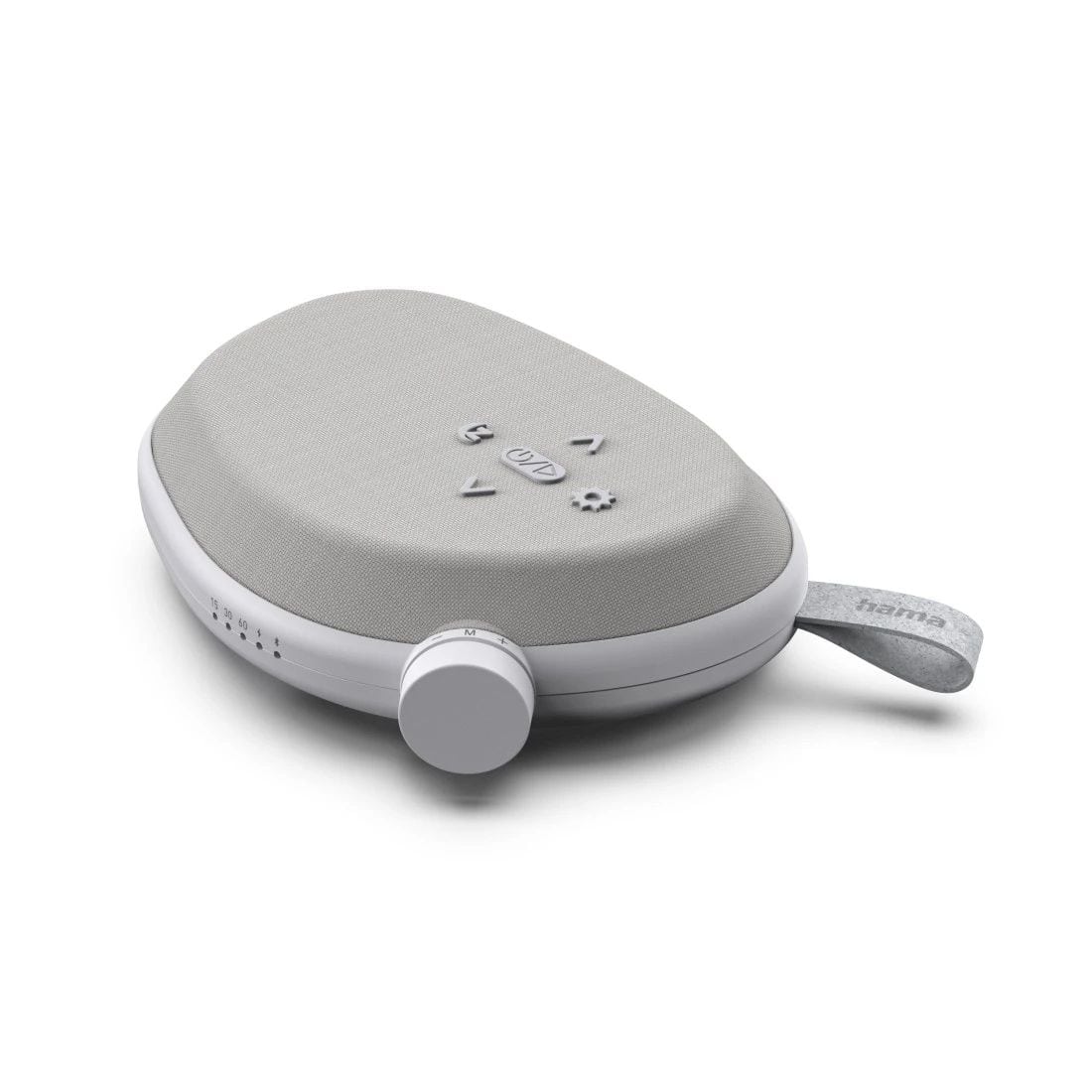 Hama 188244 Calm 3 W Bluetooth Lautsprecher Laufzeit bis 20 h (Grau, Weiß) 00188244