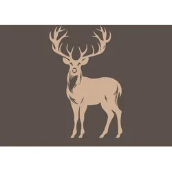 Handtuch HIRSCH (BL 50x100 cm) - braun - BL 50x100 cm