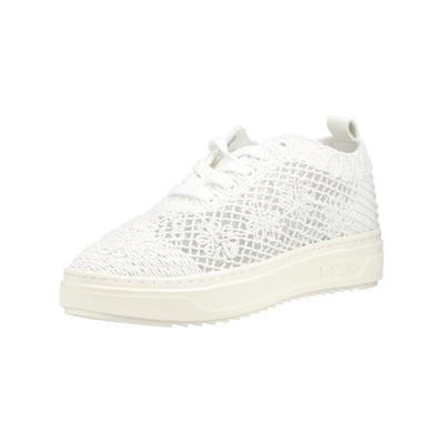 Sneaker MUSTANG SHOES "Mustang Shoes Sneaker Lederimitat/Textil", Damen, Gr. 38, Textil, weiß, Lederimitat, Textil, Schuhe Sneaker