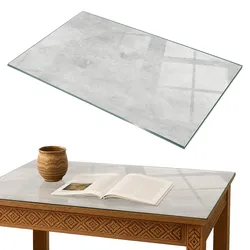 TISCHPLATTE 100x70 cm Betonstruktur mit Kratzern