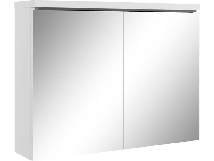 Meuble a miroir Paso 80 x 60 cm Blanc - Miroir armoire miroir salle de bains verre armoire de rangement
