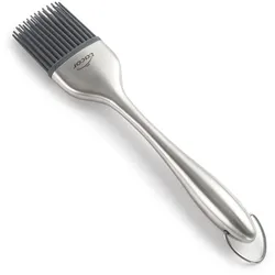 LACOR-Silikonpinsel mit Stiel aus Edelstahl 18/10 für professionelles Backen und Kochen 3 x 22 cm