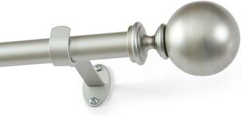 Threadmade Cordelia Single Curtain Rod with Globe Ball Finial