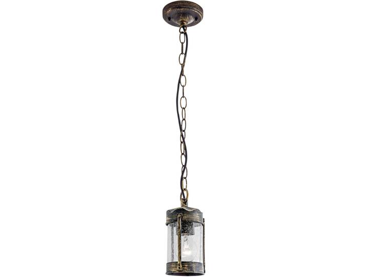 Deckenlampe aussen Taverna schwarz-gold Siluminguss/Glas E27 IP23